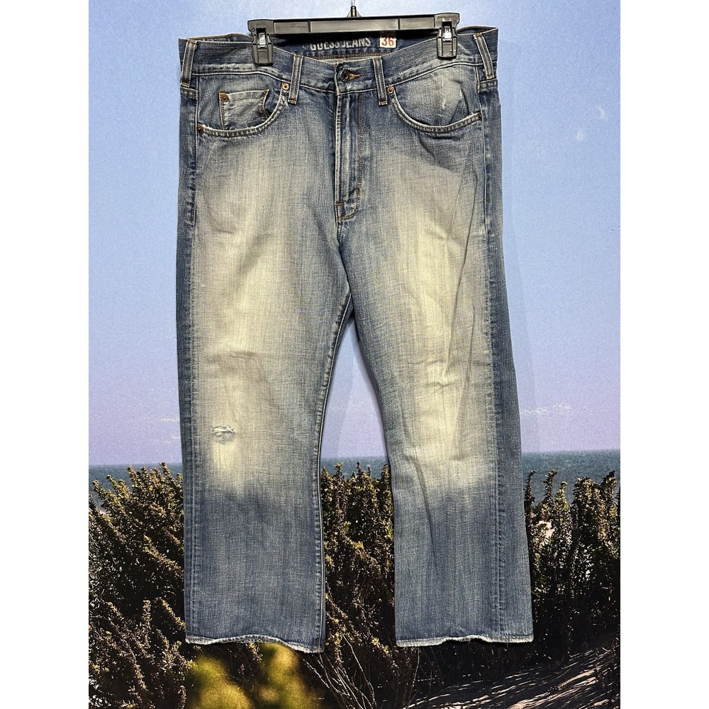 Vintage Guess Jeans 36 x 30 Light Blue Baggy Wide Leg